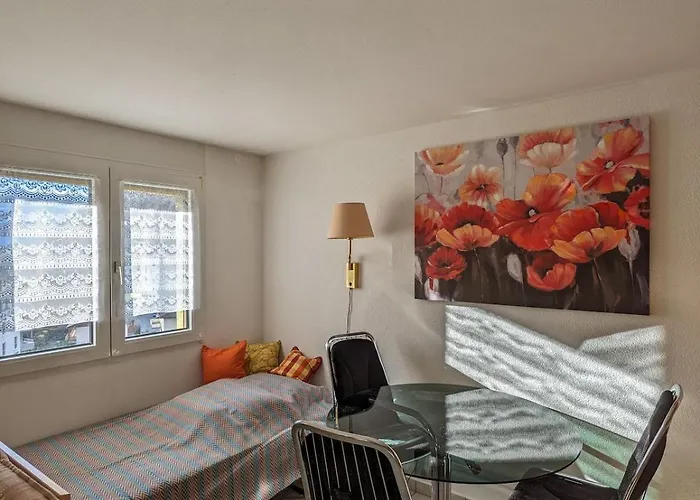 Above The Rooftops - Mountain Panorama Naters